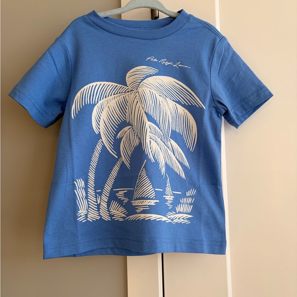 Polo Ralph Lauren Other - Polo Ralph Lauren Beach Print Cotton Jersey Tee size 3US